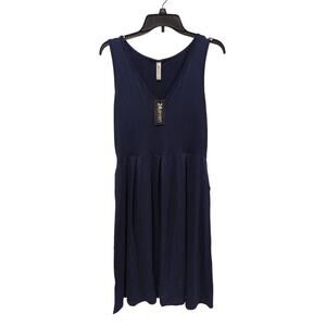 24/7 Comfort Sleeveless Dress, Blue, M